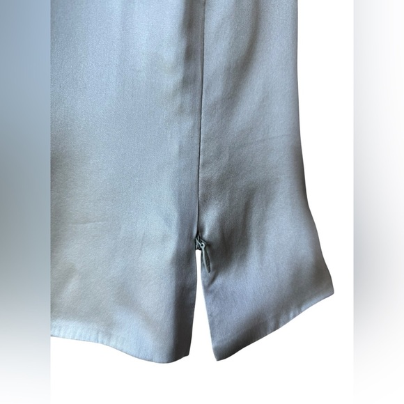 Draper's & Damon's Women's Silver 100% Silk Blouse Size 6P - Picture 5 of 9
